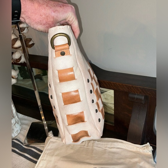 NWT Bed Stu Leather Keiki Crossbody Bag Handbag Nectar Lux Tan Rustic MSRP $235 - Picture 6 of 14